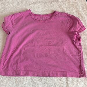 GAP Women's Vibrant Pink Crop Top
